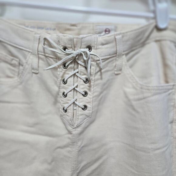 AG The Jodi Crop Lace-Up Jeans Size 27 High Rise Slim Flare Crop - Picture 9 of 12